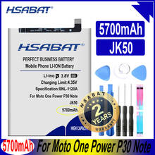 Hsabat bateria de alta capacidade jk50, 5700mah para motorola moto one power p30 note flash 2024 - compre barato