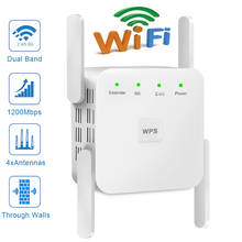 Wifi repetidor sem fio wi-fi extensor 2.4g 5g sem fio wifi impulsionador 300mbps 1200mpbs 5ghz wifi sinal de longa distância wi-fi amplificador 2024 - compre barato