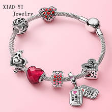 XIAOYI 2020 new S925 Red love kiss confession knitting Bracelet elegant fashion high quality good wishes surprise gift  female 2024 - buy cheap