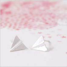 Brincos pequenos de papel da moda, brincos triangulares de papelão para mulheres 2024 - compre barato