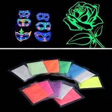 Fluorescent Super Bright Glow-in-the-Dark Powder Glow Pigment Neon Luminous Powder Nail Glitter 2024 - buy cheap