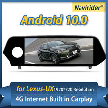 Radio con GPS para coche, 10,0 reproductor Multimedia con Android, 4GB de RAM, BT, pantalla táctil, para Lexus UX200, UX250, 2019, UX260h, UX, UX250H 2024 - compra barato