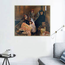 Pintura al óleo de Citon Joaquin Sorolla, lienzo de Comercio de esclavo blanco, obra de arte, póster, imagen, decoración de pared, decoración del hogar 2024 - compra barato