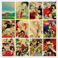 Inuyasha pôster diamante do anime japonês 5d diy, pintura diamante bordado, mosaico artístico, kits de ponto cruz decoração para casa presente 2024 - compre barato