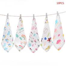 10 Pcs Baby Muslin Washcloth Cotton Gauze Infant Face Towel Newborn Handkerchief 2024 - buy cheap