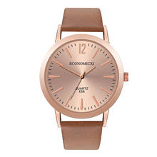 ECONOMICXI Fashion Luxury Brand Women Watch Leather Strap Buckle Ladies Simple Hour Quartz Wrist Bracele Watches montre femme 2024 - buy cheap