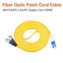 Simplex Mode Duplex Core 3.0MM FC UPC-LC UPC Patch Cord Optic Fiber Jumper Cable 10M 15M 20M 30M 50M Free shipping 2024 - buy cheap