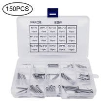 150pcs Split Cotter Pins Kit Set 304 Stainless Steel M1 M1.5 M2 M2.5 M3   Hardware Assortment Box 2024 - buy cheap