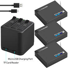 3x1400mAh  ONE X battery +  USB charger support reading and writing TF card at the same time  For Insta360 One X  Accessories 2024 - buy cheap
