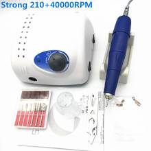 NEW 50000RPM/40kRPM/30KRPM Authent 65W Electric Nail Drill Machine Strong 210 105LN 2.35mm Model Manicure Pedicure Nail File Bit 2024 - buy cheap