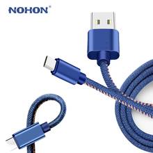 NOHON USB Cable Denim Cowboy Micro USB Type C Fast Charging USB C Data Cord for Samsung S10 Xiaomi Mi Huawei Charger Phone Cable 2024 - buy cheap