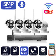 HKIXDISTE Outdoor CCTV Security Camera Wifi Wireless System 5MP 8CH Wifi NVR Kit Waterproof IP Camera Video Surveillance Set 4CH 2024 - buy cheap