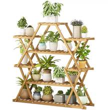 Soporte de maceta para plantas suculentas para sala de estar, estante de flores de eneldo verde simple creativo y moderno para Balcón de múltiples capas, especial para interiores 2024 - compra barato