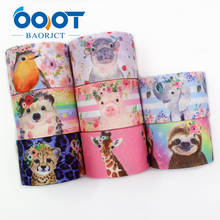 I-19906-2077,1-1/2"(38mm) cartoon animals Printed Grosgrain Ribbon 10yards Holiday decoration gift wrap DIY handmade bow hot 2024 - buy cheap