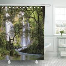 Bushwalking at The Cassowary Falls Daintree Area North Queensland Shower Curtain Waterproof 60 x 72 Inches Set with Hooks 2024 - buy cheap
