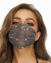 2020 маска для маскарада с кристаллами и бриллиантами, женские Украшения для вечерние, аксессуары, металлическая маска для лица с блестками Стразы, маска для коктейвечерние 2024 - купить недорого