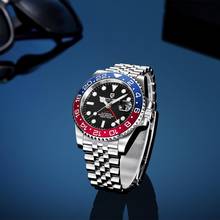 PAGANI DESIGN Brand Men GMT Watch Sport Luxury Automatic  Mechanical Mens Waterproof Jubilee Strap Watches Clock Sapphire Glass 2024 - buy cheap