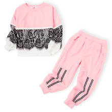 2021 Autumn Winter Girls Clothes Set Kids Clothes Girls T-Shirt+Pants Children Sport Suit For Girls Clothing Set 3 4 5 6 7 Year 2024 - buy cheap