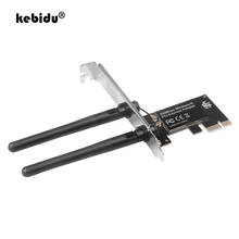 Kebidu-adaptador WiFi para tarjeta de red PCI-E, adaptador inalámbrico de 300Mbps y 2,4 GHz para PC, escritorio, Windows 10, pci-express 2024 - compra barato
