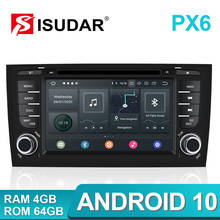 Isudar PX6 2 Din Android 10 For Audi A6 C5 S6 RS6 Car Multimedia Player GPS DVD 8 Core RAM 4GB USB DVR DSP Auto Radio ROM 64GB 2024 - buy cheap