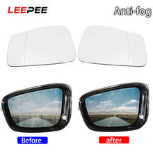 LEEPEE Anti-fog Electric Heated Car Wide Angle Mirror Glass Left and Right Side Car Rearview Mirror For BMW 5 E60 E61 2003 2004 2024 - buy cheap