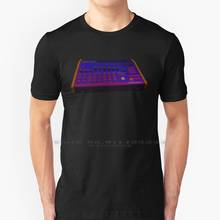 Camiseta 100% de algodón puro para hombres y mujeres, camisa de alta calidad con diseño de Dmx, tambor, sintetizador musical de música, instrumento musical de oberheim-dmx Roland Tr 505 606 626 2024 - compra barato