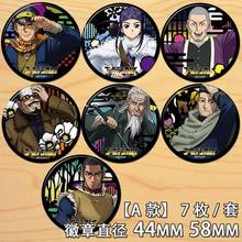 Anime Golden Kamuy  Figure 6390 Badge Round Brooch Pin Gifts Kids Collection Toy 2024 - buy cheap