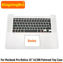 Original Swiss Keyboard with Backlight Palmrest Top Case Topcase For MacBook Pro Retina 15" A1398 2015 Year 2024 - buy cheap