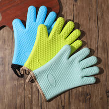 Kitchenware Silicon Gloves  2 Pieces Plush Gloves Heat Insulation Non Slip Baking Accessories Oven Microwave Glove Convenience 2024 - buy cheap