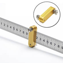 Steel Ruler Positioning Block Brass Scriber Line Marking Gauge For Ruler Locator DIY Woodworking Scriber Gaug Measuring Tools 2024 - buy cheap