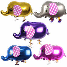 Walking Animals Pet Elephant Foil Balloon, Inflatable Air Balloons Toy Gifts For Kids Happy Birthday Party Decoration 2024 - buy cheap