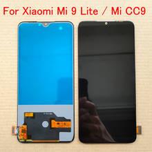 Tela lcd amoled sensível ao toque para xiaomi, tela de 6.39 "e digitalizadora para substituição em xiaomi mi 9 lite, xiaomi cc9 2024 - compre barato