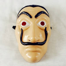 Dali-Máscara De plástico De La Casa De Papel, decoración De Cosplay, Halloween, herramientas divertidas, 5 unidades por lote 2024 - compra barato