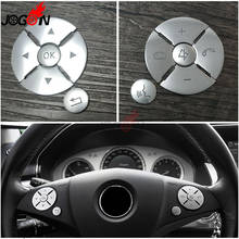 Steering Wheel Model Button Switch Decorative Sticker Cover Trim For Benz C W204 E W212 S W221 GLK X204 2024 - buy cheap