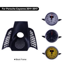 Car Dashboard Center Clock Stopwatch Compass Cover Panel Kit For Porsche Cayenne 2011 2012-2017 Time Meter Clock Accessional 2024 - buy cheap