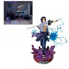 Наруто Shippuden аниме модель Chidori Ver. Uchiha Sasuke GK фигурку 28,5 см Статуэтка из ПВХ Figma коллекционная игрушка Детские подарки 2024 - купить недорого