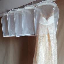 Vestido de noiva metade protetor de poeira, roupa à prova de poeira para crianças vestido protetor durável à prova de umidade 2024 - compre barato