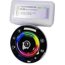 Controle remoto rastreador com led redondo rgb, controle remoto com 7 teclas e iluminação led de 3528, 2835, 5050 e