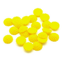 50Pcs Yellow NOT Hole 15x6mm Resin Flowers Loose Beads Flatback Cabochon Scrapbooking Jewelry Finding Making DIY Accessories 2024 - buy cheap