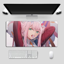 Large Anime Mouse Pad XL Cartoon Sexy Girl Darling in the FranXX Otaku 90x40cm Gaming Mousepad Gamer Durable Computer Mat 2024 - buy cheap