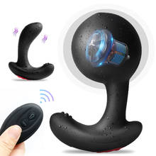 New Wireless Remote Huge Dildo Vibrator Inflation Dilator Anal Butt Plug Male Prostate Massager Anal Pump Sex Toys For Men women 2024 - buy cheap