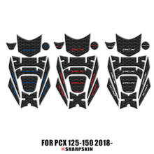 Motorcycle 3D gel fuel tank pad sticker front rear fairing protection sticker decal kit For Honda PCX 125 150 2018 2019 pcx150 2024 - buy cheap
