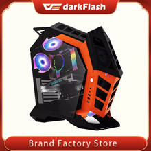 Darkflash K1 ATX desktop computer case DIY special-shaped personality style gaming glass gabinete pc case gamer large Chassis 2024 - buy cheap