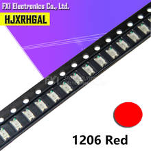 100pcs red 1206 SMD LED diodes light Hot sale 2024 - buy cheap