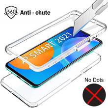 Double Layer Shockproof Case for Huawei P Smart 2021 Y7A Y8P P30 P40 Lite E Y5P Y6P Y9S Clear Cover Honor 9S 9C 9X 20S 20 Pro 2024 - buy cheap