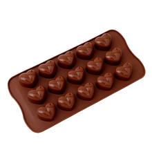 DIY 3D Heart Shaped Cake Mold Non Stick Silicone Chocolate Mold Love Heart Shaped Jelly Ice Fondant Tool 2024 - buy cheap