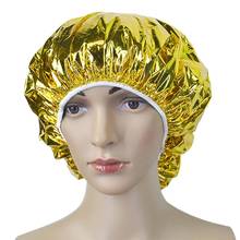 Shower Cap Heat Insulation Aluminum Foil Insulation Hat Elastic Bathing Cap For Women Hair Salon Bathroom Hairdressing Salon 2024 - buy cheap