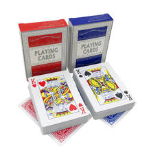 Juego de cartas Texas Hold'em, cartas de póker suaves, juegos de mesa de Baccarat, 2,48x3,46 pulgadas, qenueson, 2 juegos/lote 2024 - compra barato