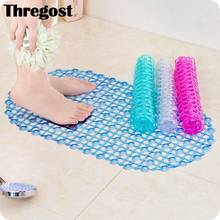 Thregost Anti-slip Bathroom Floor Mats Eco-Friendly PVC Bath Rug Modern Solid Toilet Shower Massage Pad Carpet 37x67cm 2024 - buy cheap