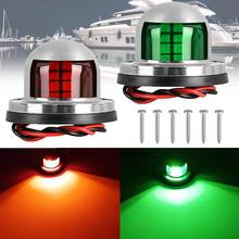 1Pair 12V Stainless Steel Red Green Bow LED Navigation Lights Boat Marine Indicator Spot Light Marine Boat Yacht Sailing Light 2024 - buy cheap